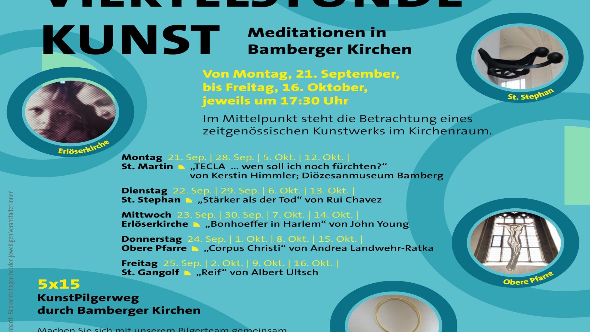 Herzliche Einladung zu eine Viertelstunde Kunst