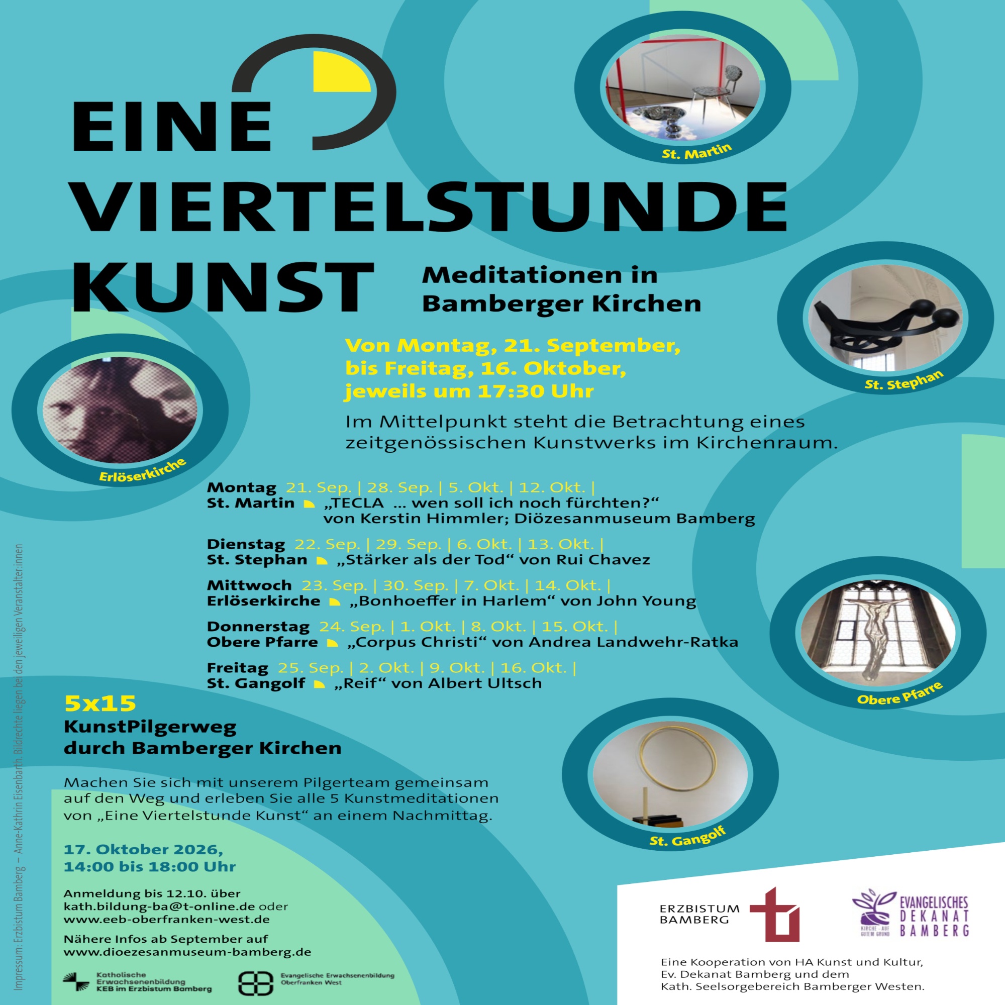 Herzliche Einladung zu eine Viertelstunde Kunst