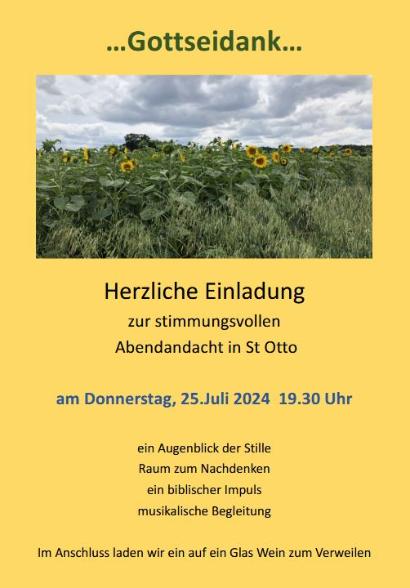 Sommerliche Abendandacht 2024