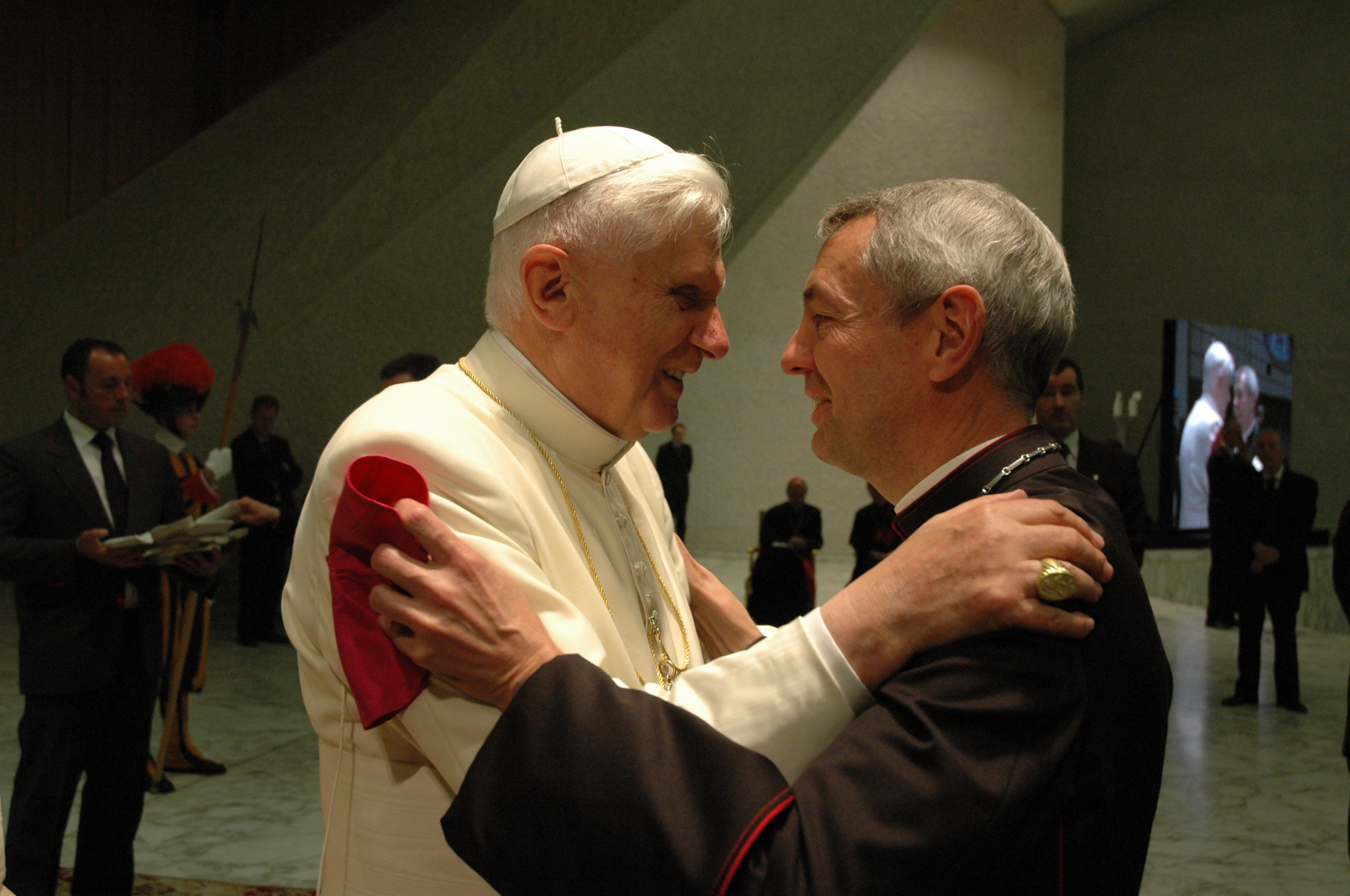 Begegnung zwischen Benedikt XVI. und Erzbischof em. Ludwig Schick