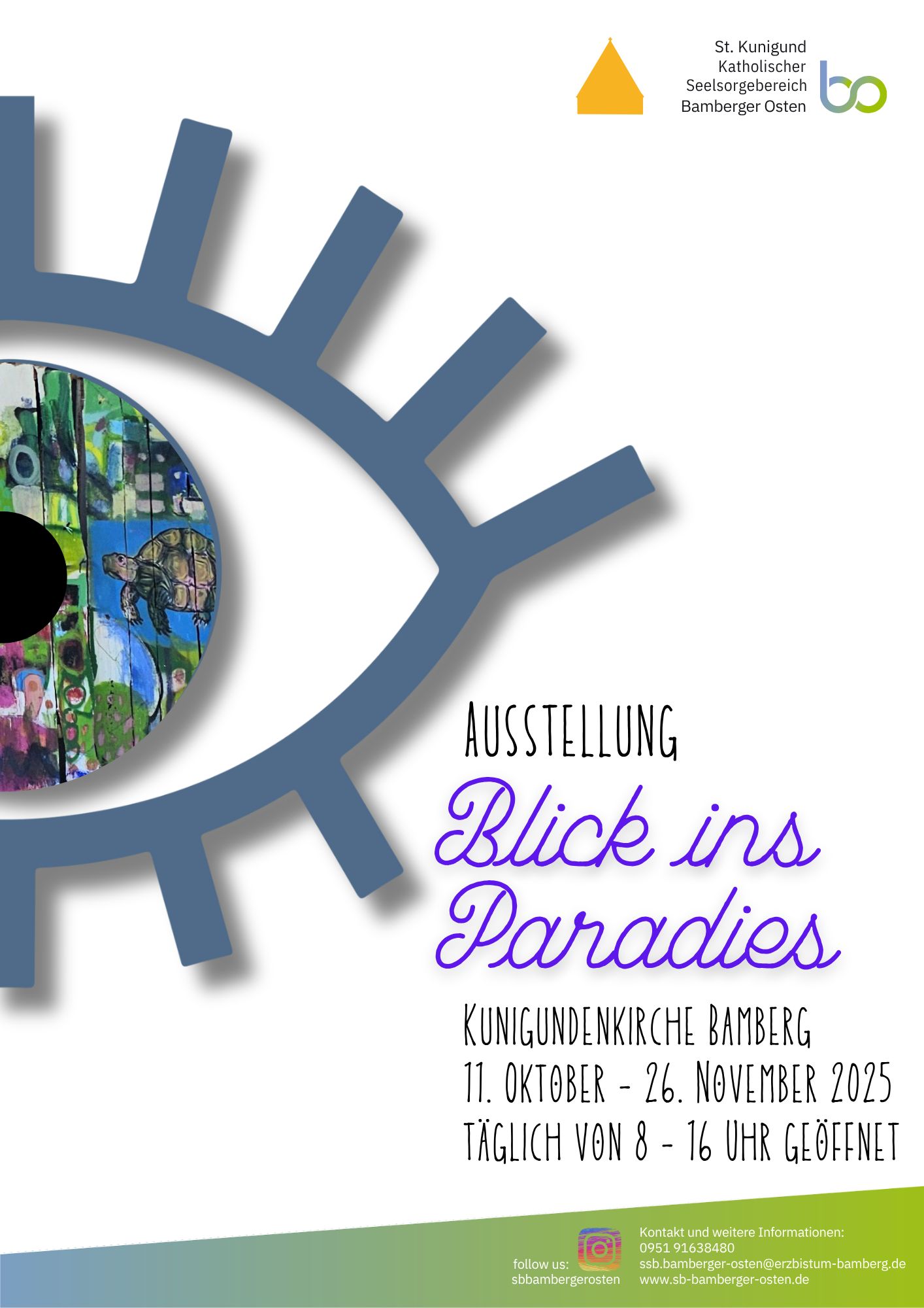 Einladung Paradies-Ausstellung in der Gartenstadt