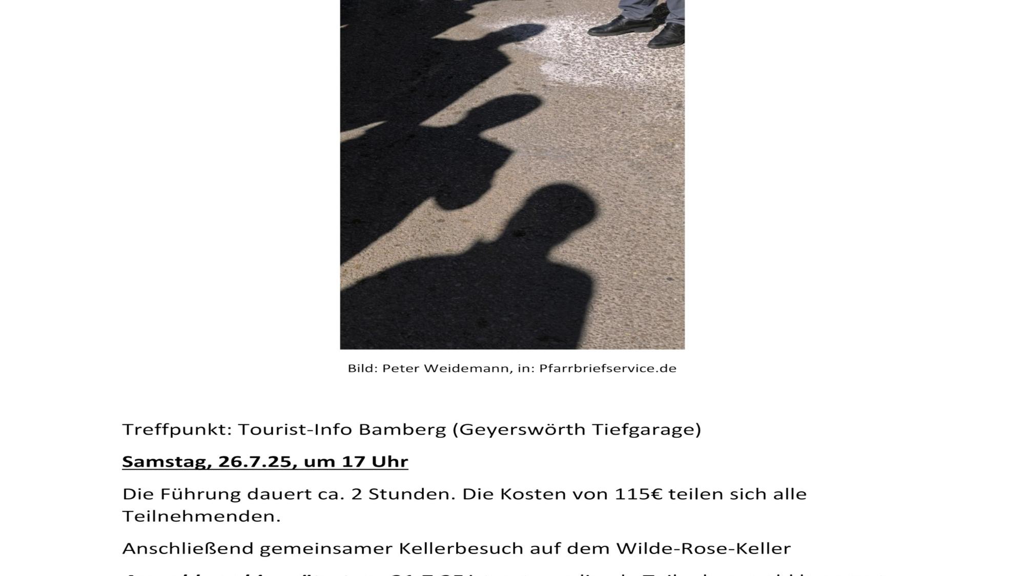 Einladung zur Stadtführung - Bamberger Bettgeflüster