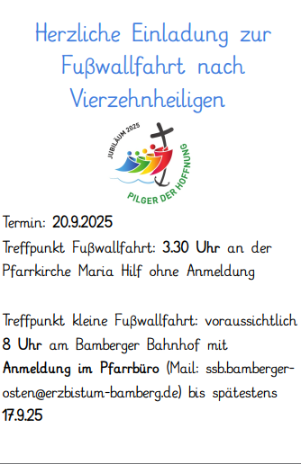 Fußwallfahrt - 2025
