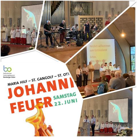 Johanni-Feuer in St. Wolfgang am 22.06.2024