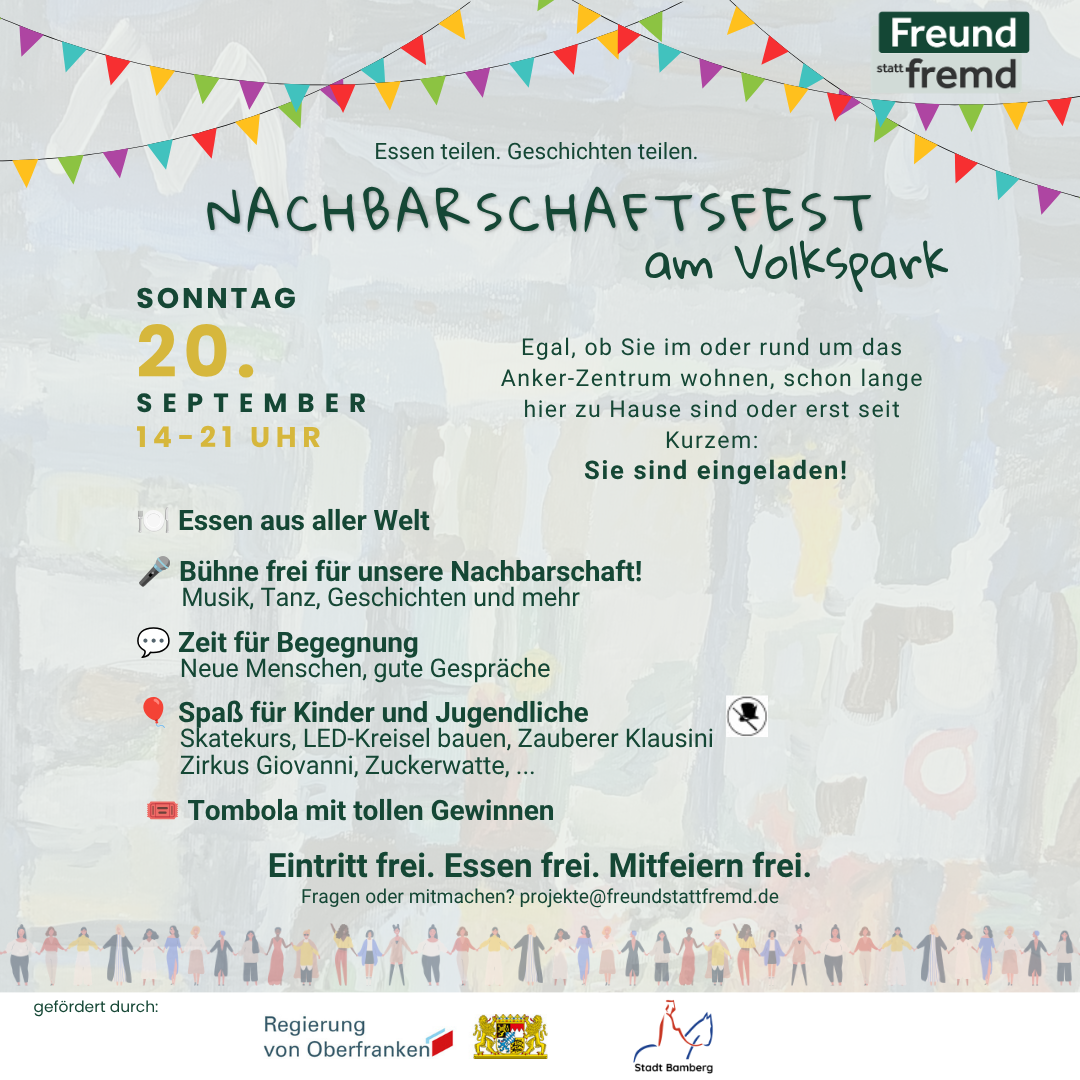 Herzliche Einladung zum Nachbarschaftsfest!