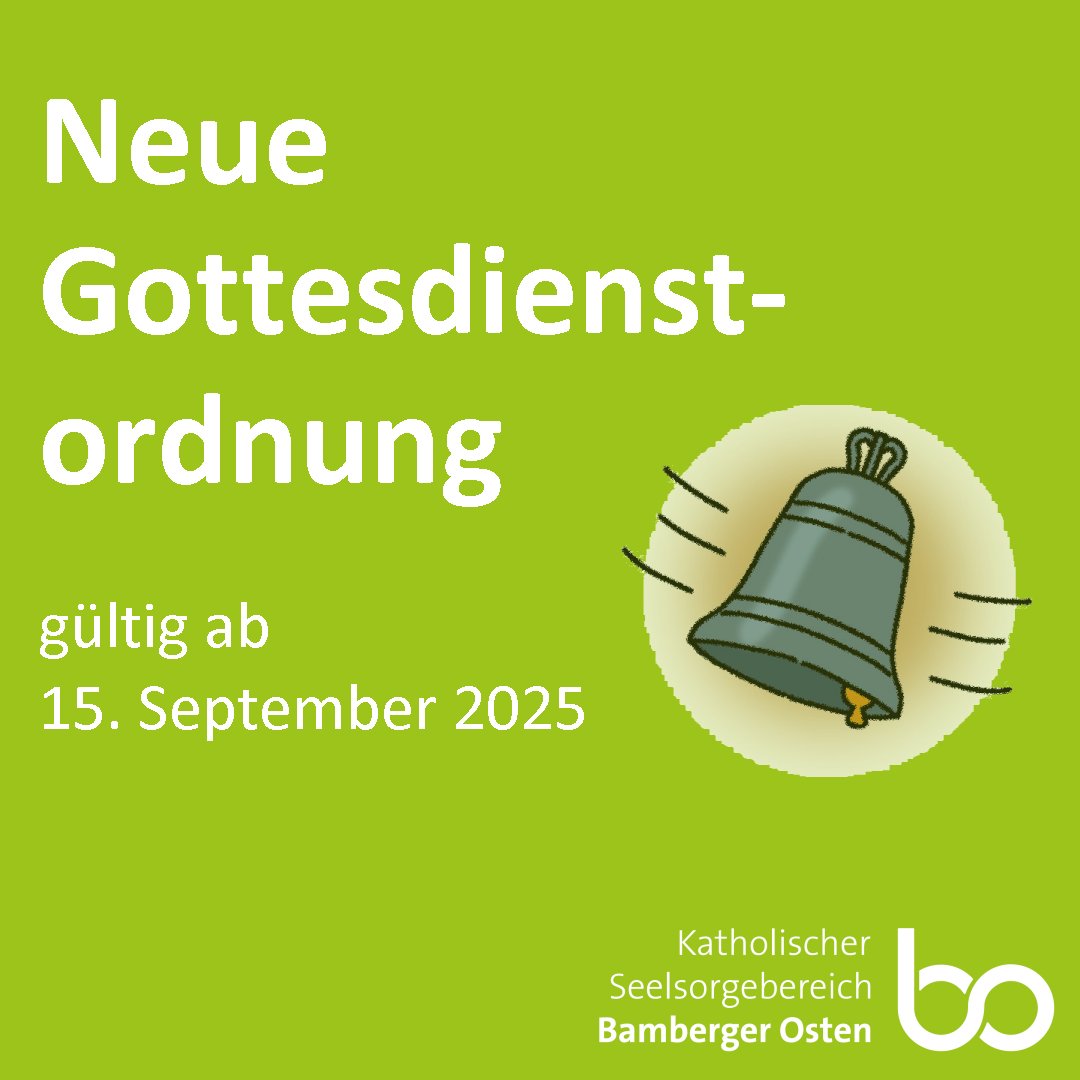 Neue Gottesdienstordnung