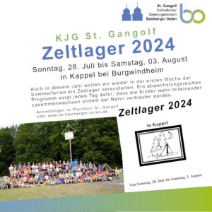 Plakat Zeltlager 2024