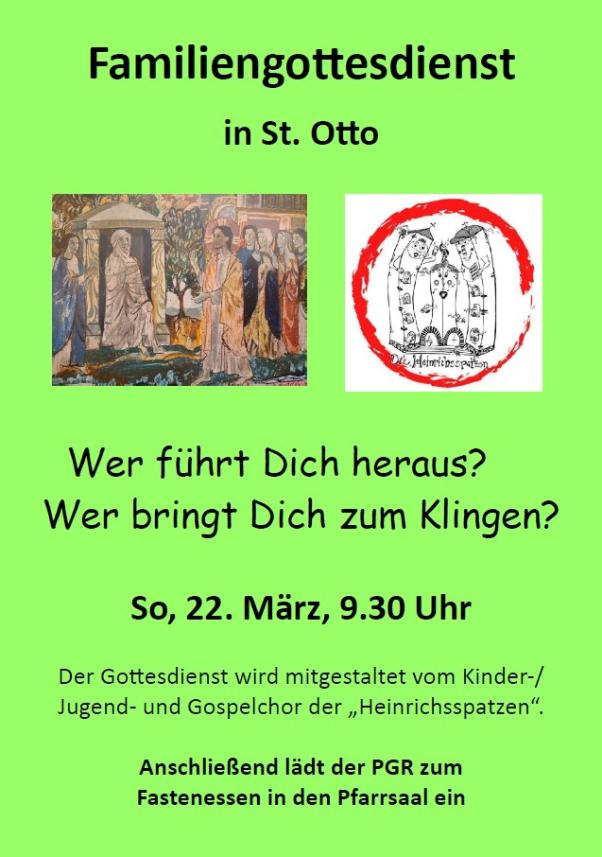 Familiengottesdienst am 22. März 2026
