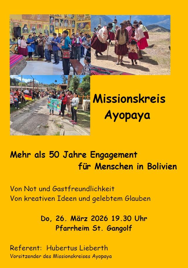 Vortrag Missionskreis Ayopaya