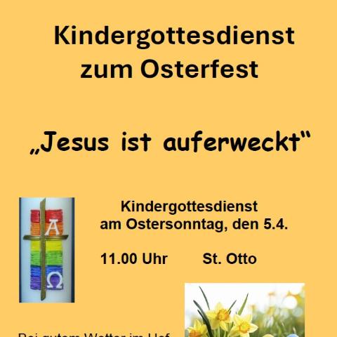 Kindergottesdienst zum Osterfest 2026