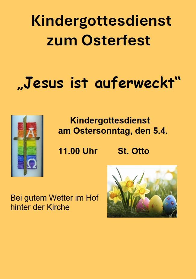 Kindergottesdienst zum Osterfest 2026