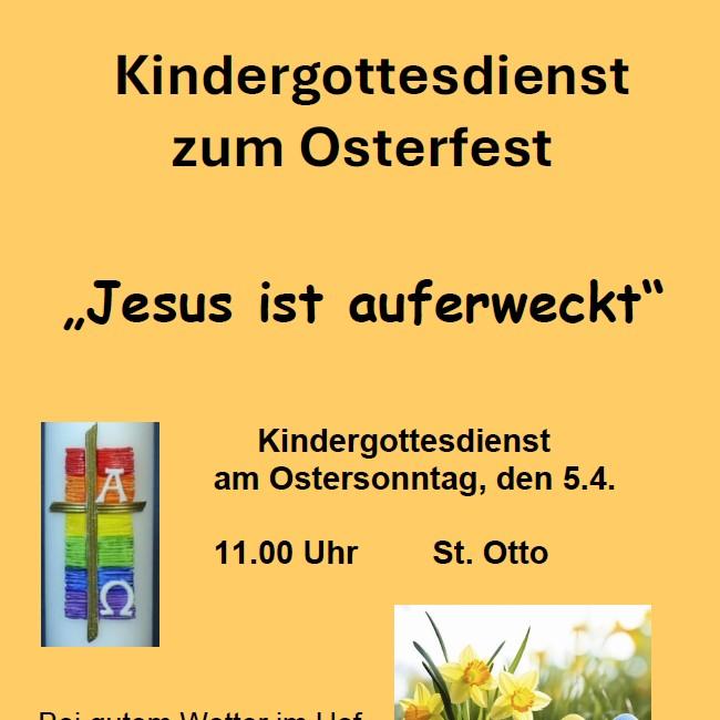 Kindergottesdienst zum Osterfest 2026