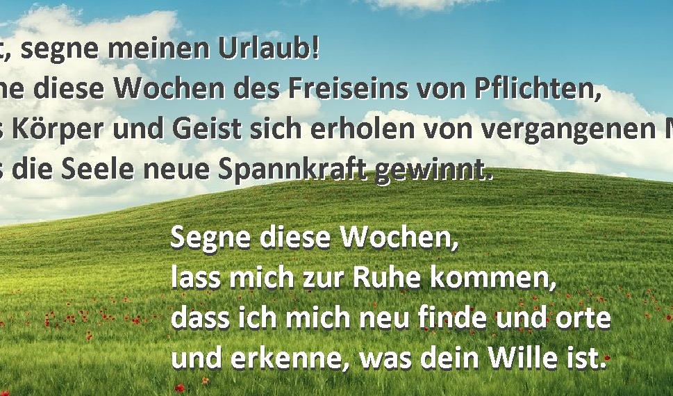 Urlaubssegen