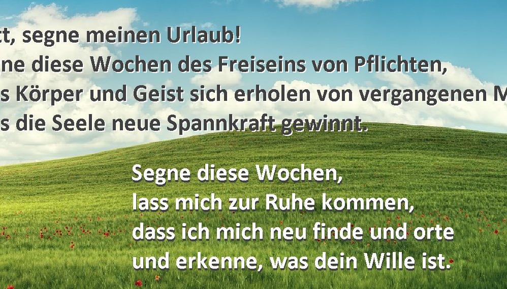 Urlaubssegen