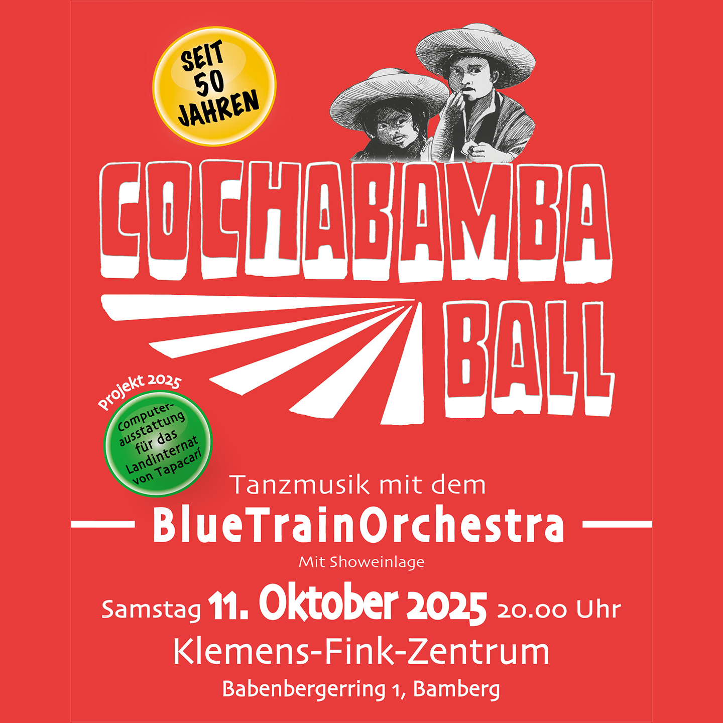 Social Media Kachel Info Cochabambaball 2025