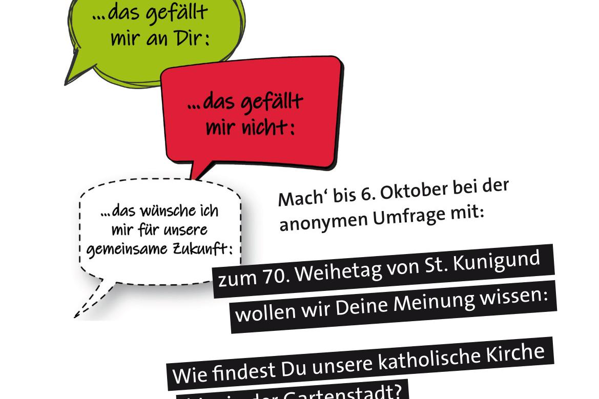 St. Kunigund_Plakat Weihetag_Umfrage