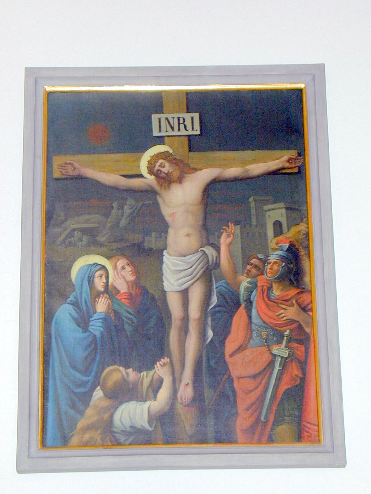 Station 12 - Jesus wird an Kreuz erhöht und stirbt