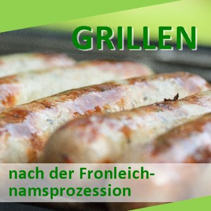 Grillen nach der Fronleichnamsprozession