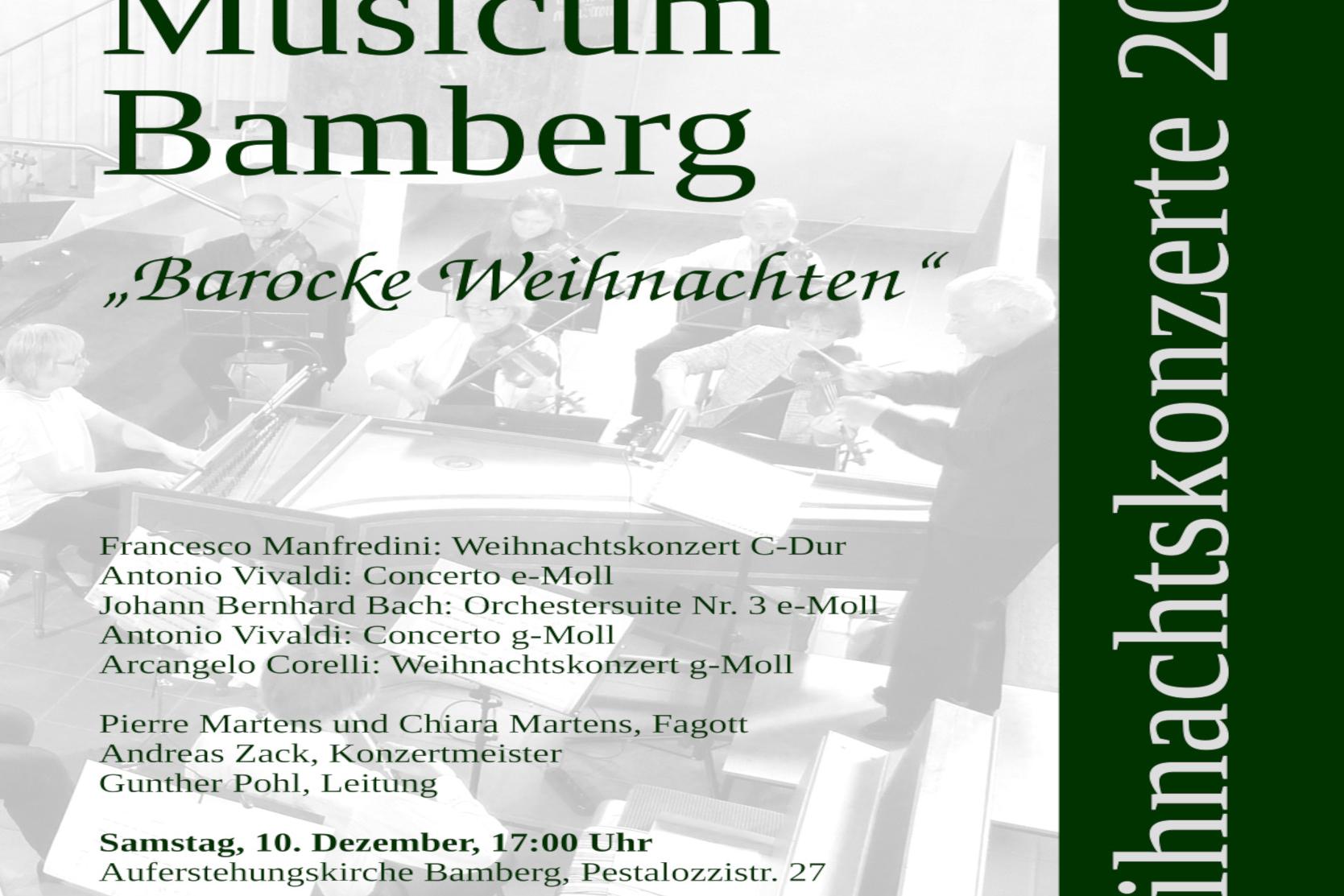 Weihnachtskonzerte 2022 Collegium Musicum Bamberg