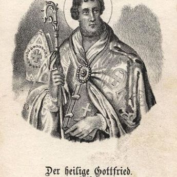 heilige Gottfried Bischof und Bekenner von Amiens